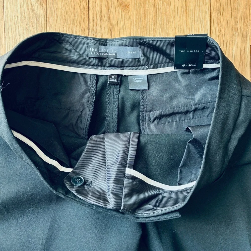 NWT The Limited Black Collection Lexie Fit, Size 6, Black Trouser